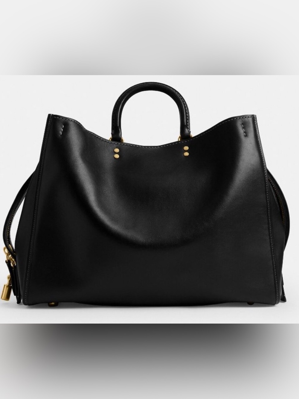 NWOT Coach Rogue 40 in black leather